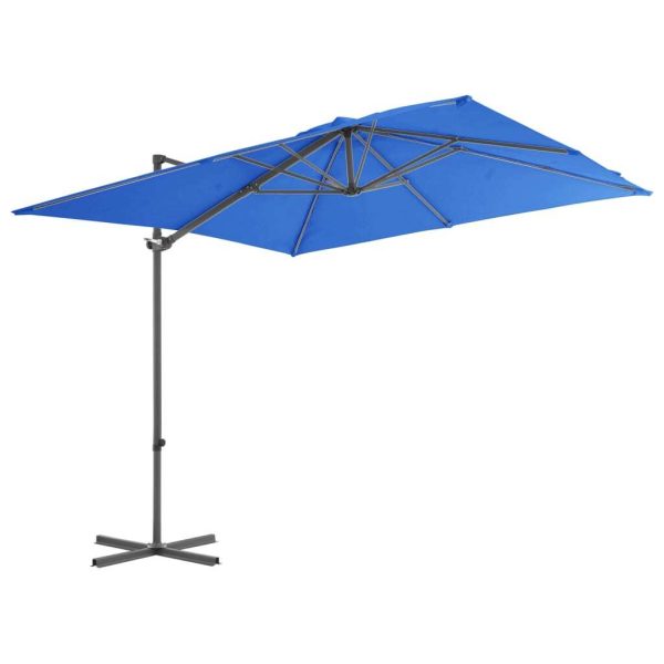 Cantilever Umbrella with Steel Pole – 250×250 cm, Blue