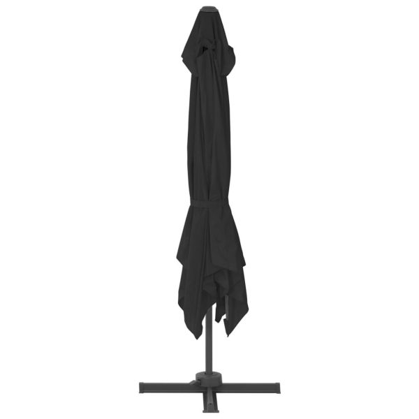 Cantilever Umbrella with Aluminium Pole – 300×300 cm, Black