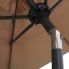 Parasol 200×211 cm Aluminium – Taupe