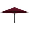 Wall-Mounted Parasol with Metal Pole 300 cm – Burgundy
