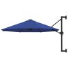 Wall-Mounted Parasol with Metal Pole 300 cm – Blue
