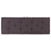 Pallet Floor Cushion Cotton – 120x40x7 cm, Anthracite