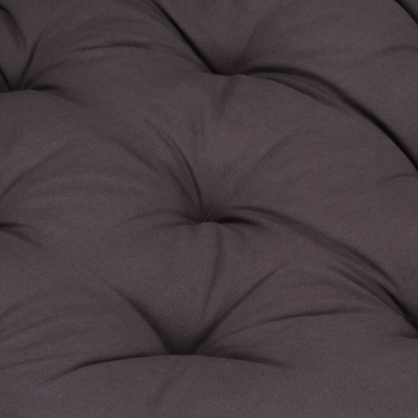 Pallet Floor Cushion Cotton – 120x80x10 cm, Anthracite