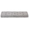 Pallet Floor Cushion Cotton – 120x40x7 cm, Grey
