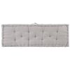 Pallet Floor Cushion Cotton – 120x40x7 cm, Grey