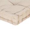 Pallet Floor Cushion Cotton – 120x40x7 cm, Beige