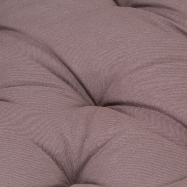 Pallet Floor Cushion Cotton – 120x80x10 cm, Taupe
