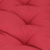 Pallet Floor Cushion Cotton – 120x80x10 cm, Burgundy