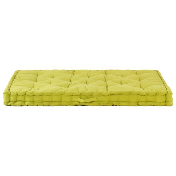Pallet Floor Cushion Cotton – 120x80x10 cm, Green