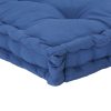Pallet Floor Cushion Cotton – 120x40x7 cm, Light Blue
