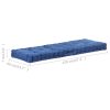 Pallet Floor Cushion Cotton – 120x40x7 cm, Light Blue