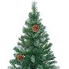 Frosted Christmas Tree with Pinecones – 180×90 cm