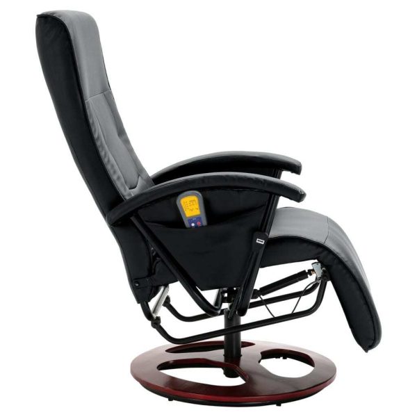 Massage Chair Faux Leather – Black