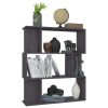 Book Cabinet/Room Divider 80x24x96 cm Engineered Wood – Grey