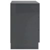Sleaford Bedside Cabinet 38x35x56 cm Engineered Wood – High Gloss Grey, 1