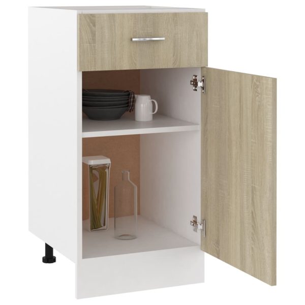 Cabinet Engineered Wood – Sonoma oak, Drawer Bottom Cabinet 40 Cm