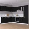 Cabinet Engineered Wood – Black, Hanging Cabinet 30 Cm