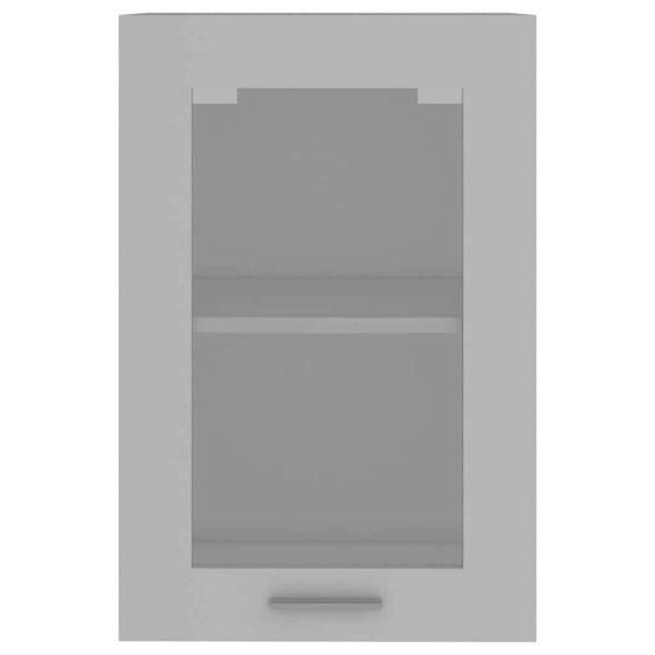 Cabinet Engineered Wood – White, Hanging Glass Cabinet 40 Cm