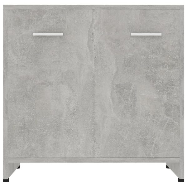 Bathroom Cabinet 60x33x61 cm Engineered Wood – Concrete Grey