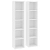 CD Cabinets 21x16x93.5 cm Engineered Wood – White, 2