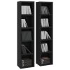 CD Cabinets 21x16x93.5 cm Engineered Wood – Black, 2