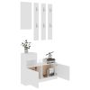 Hallway Unit 100x25x76.5 cm Engineered Wood – White