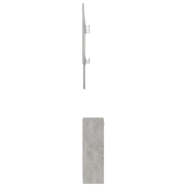 Hallway Unit 100x25x76.5 cm Engineered Wood – Concrete Grey