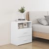 Cutler Bed Cabinet 50x32x60 cm – White, 1
