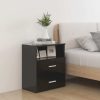 Cutler Bed Cabinet 50x32x60 cm – Black, 1