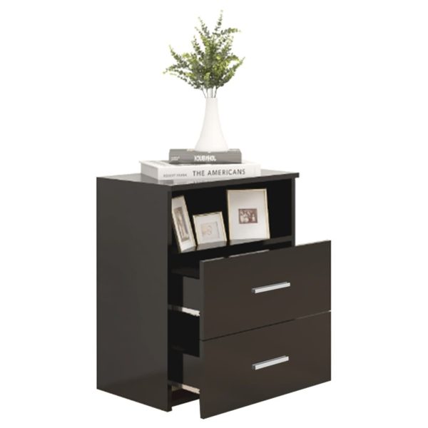 Cutler Bed Cabinet 50x32x60 cm – Black, 1