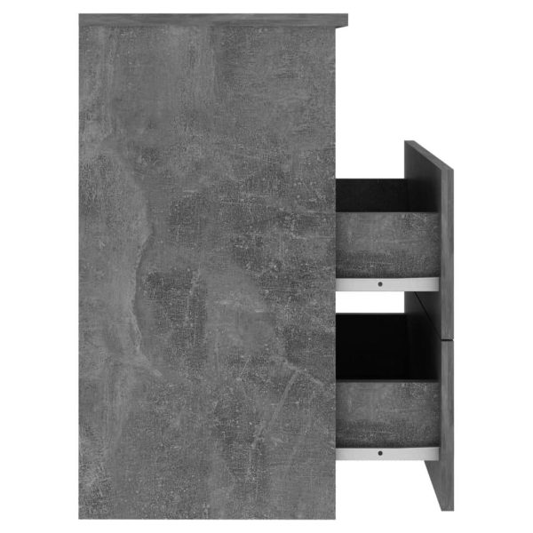 Cutler Bed Cabinet 50x32x60 cm – Concrete Grey, 1