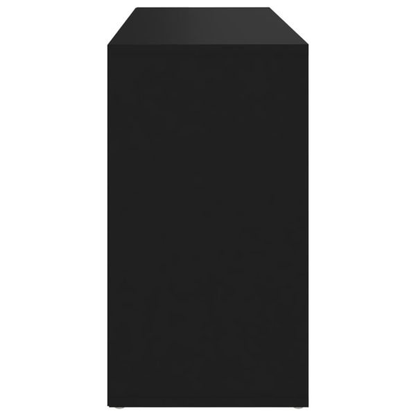 Shoe Bench 103x30x54.5 cm Engineered Wood – Black