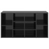 Shoe Bench 103x30x54.5 cm Engineered Wood – High Gloss Black