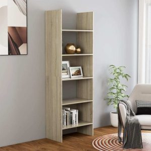 Book Cabinet 60x35x180 cm Engineered Wood – Sonoma oak