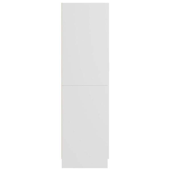 Wardrobe 82.5×51.5×180 cm Engineered Wood – White