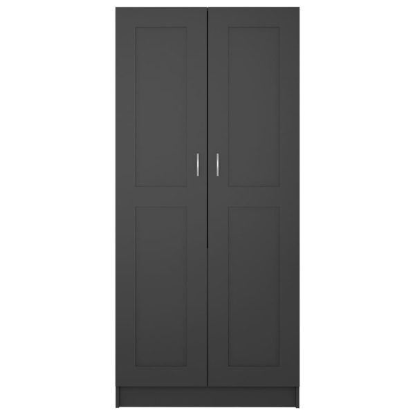 Wardrobe 82.5×51.5×180 cm Engineered Wood – Grey