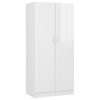Wardrobe 82.5×51.5×180 cm Engineered Wood – High Gloss White