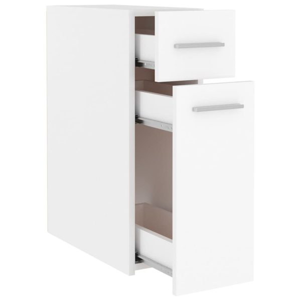 Apothecary Cabinet 20×45.5×60 cm Engineered Wood – White