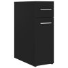 Apothecary Cabinet 20×45.5×60 cm Engineered Wood – Black
