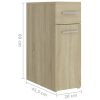 Apothecary Cabinet 20×45.5×60 cm Engineered Wood – Sonoma oak