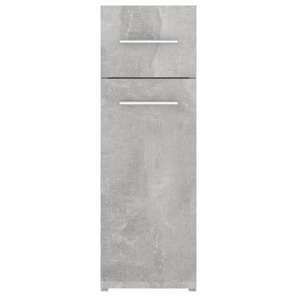 Apothecary Cabinet 20×45.5×60 cm Engineered Wood – Concrete Grey