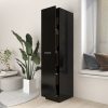 Apothecary Cabinet 30×42.5×150 cm Engineered Wood – Black