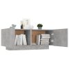 Valencia TV Cabinet 100x35x40 cm Engineered Wood – Concrete Grey