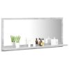 Bathroom Mirror Engineered Wood – 90 cm, Concrete Grey