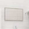 Bathroom Mirror Engineered Wood – 60×1.5×37 cm, Concrete Grey