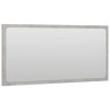Bathroom Mirror Engineered Wood – 80×1.5×37 cm, Concrete Grey