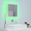 LED Bathroom Mirror 40×8.5×37 cm Acrylic – White
