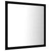 LED Bathroom Mirror 40×8.5×37 cm Acrylic – Black