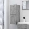 Bathroom Cabinet 30x30x80 cm Engineered Wood – Concrete Grey