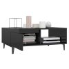 Coffee Table 90x60x35 cm Engineered Wood – High Gloss Black